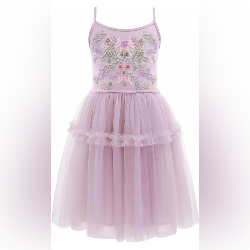 Embellished Lavender Tulle Dress